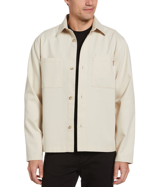 Men's Textured Cotton Jacket | Perry Ellis