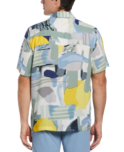 Women's Short Sleeve V-Neck T-Shirt in Flint Blue Camo - Shirts, Dickies