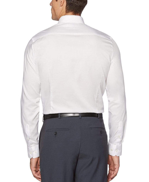 Very Slim Fit Non-Iron Solid Dress Shirt | Perry Ellis