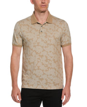 Tech Knit Flower Print Polo (Aluminum) 