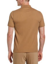 Quarter Zip Ribbed Polo (Otter) 