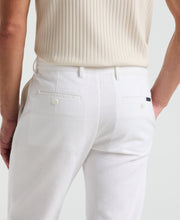 Slim Fit Flat Front Chino Pant (Bright White) 