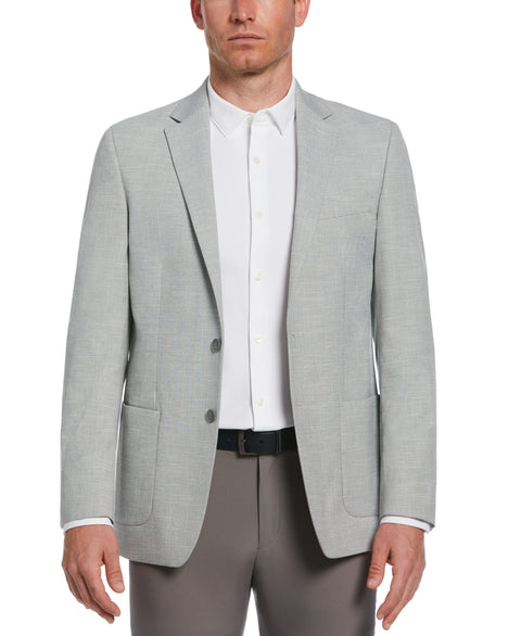 Slim Fit Light Gray Sport Suit Jacket Perry Ellis