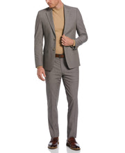 Slim Fit Notch Stretch Suit Jacket (Brown) 