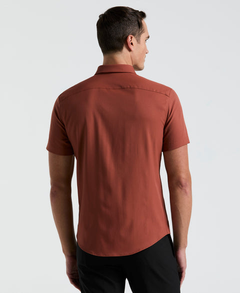 Total Stretch Twill Solid Shirt (Rustic Brown) 