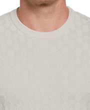 Tech Knit Geo Print Crew Neck Sweater (Vapor Blue) 