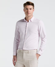 Men's Untucked Slim Fit Solid Stretch Shirt (Orchid Ice) 