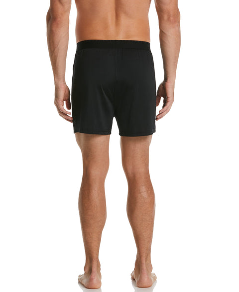 3 Pack Black Solid Luxe Boxer Short | Perry Ellis