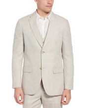 Linen Blend Herringbone Suit Jacket