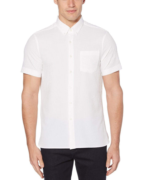 Original Penguin Men's Short Sleeve Core Poplin Button Down Shirt with  Stretch at  Men’s Clothing store