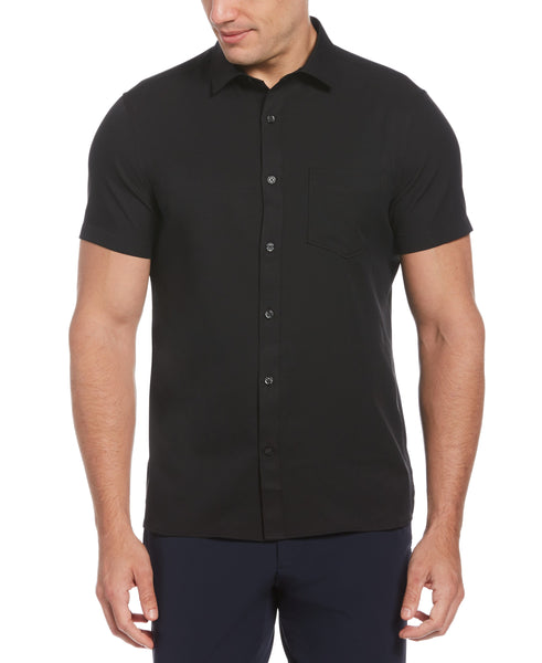 Total Stretch Slim Fit Solid Shirt | Perry Ellis